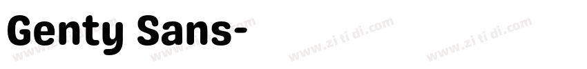 Genty Sans字体转换